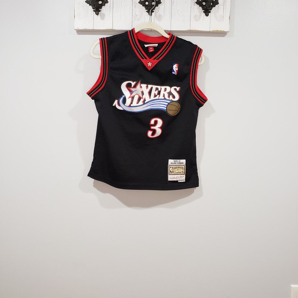 Allen Iverson 76ers Mitchell & Ness Jersey Kids M